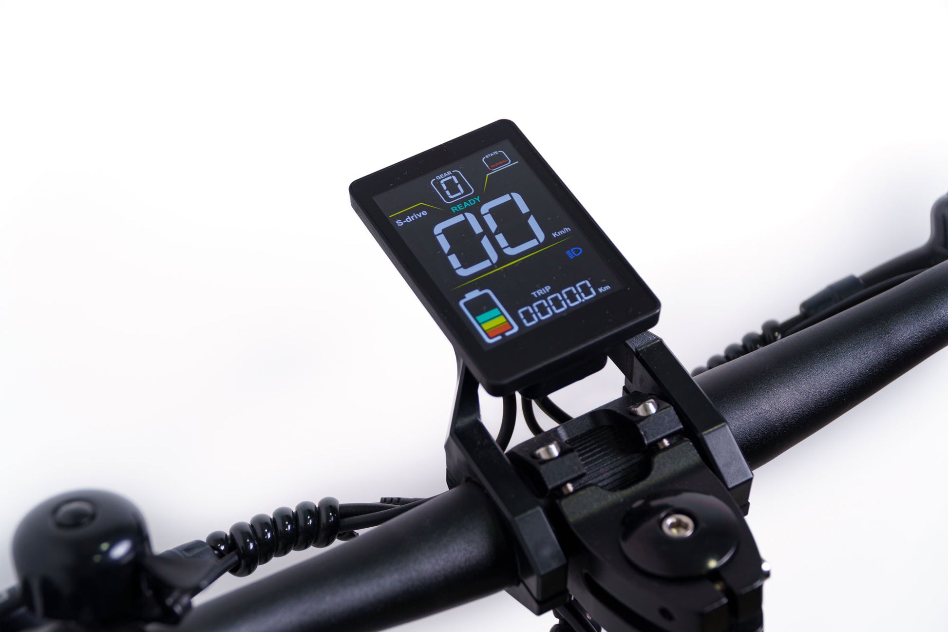 El scooter eléctrico Joyor S10-S tiene pantalla led multicolor con controles intuitivos que facilitan su manejo. 