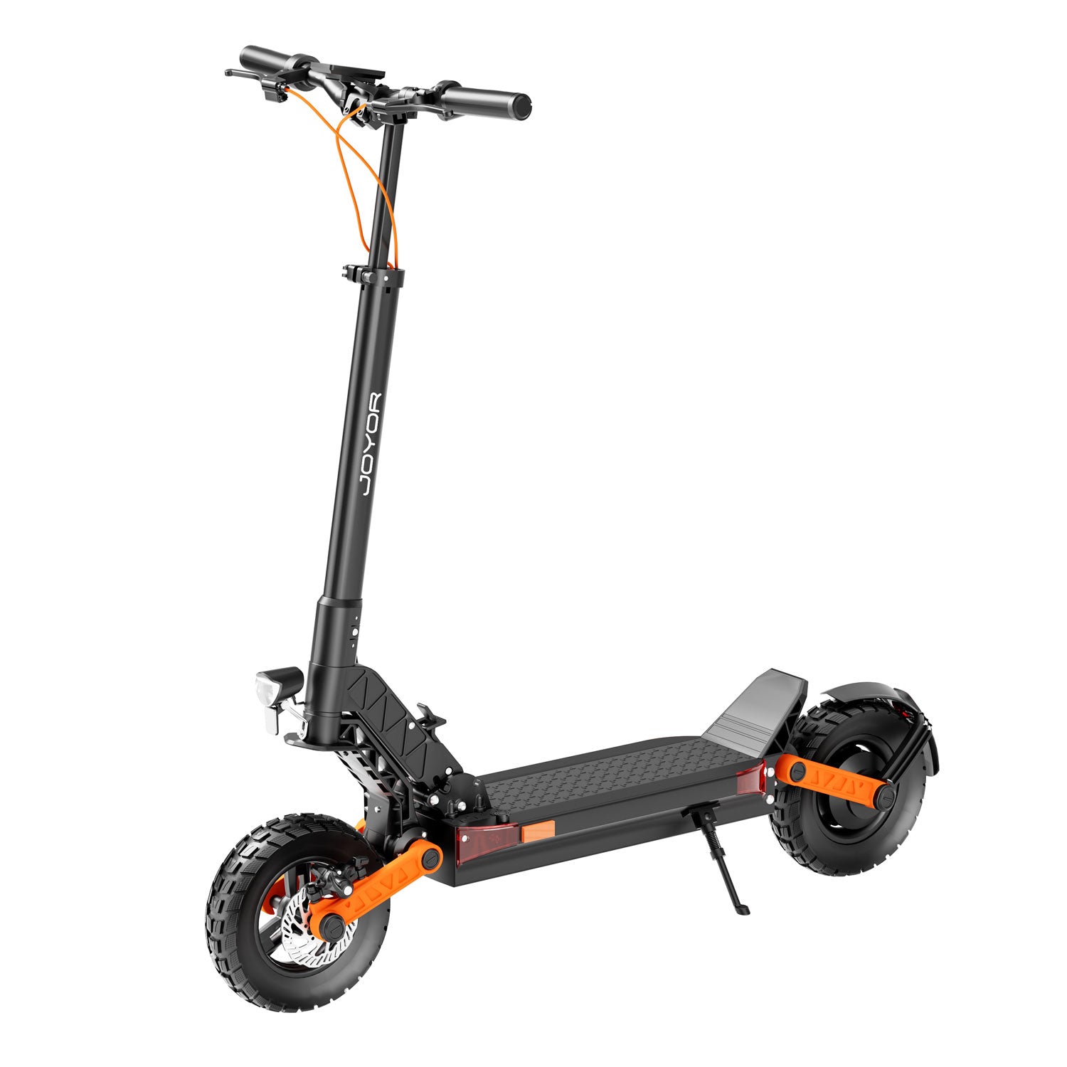 El modelo Joyor S5, es un scooter eléctrico que tiene un motor sin escobillas de 800W.